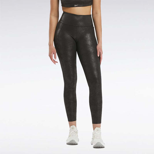 Reebok Women Lux Faux Leather HR Tight | 100205589