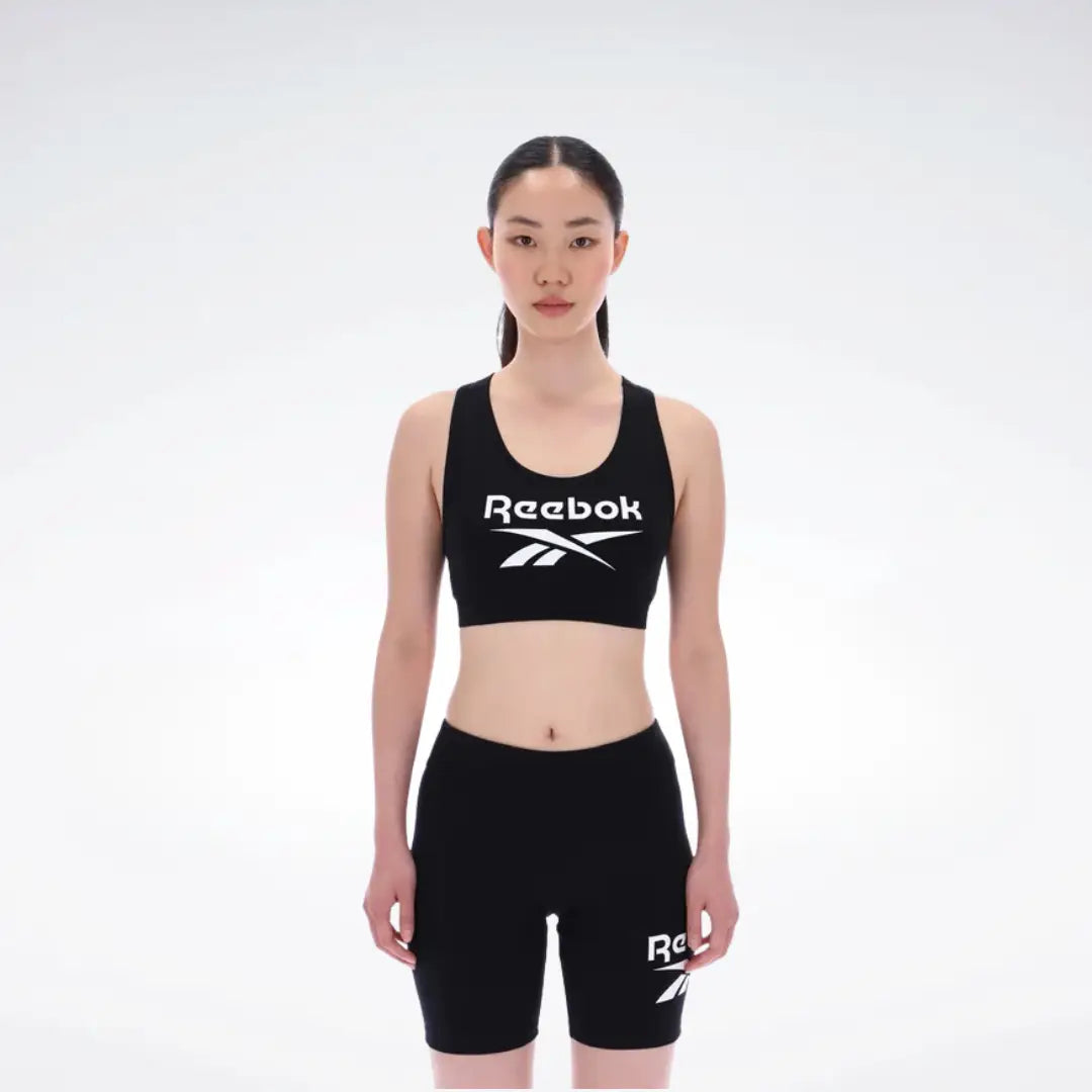 Reebok Women Monroe Scoop Neck Big Logo Bra Top | 100239901