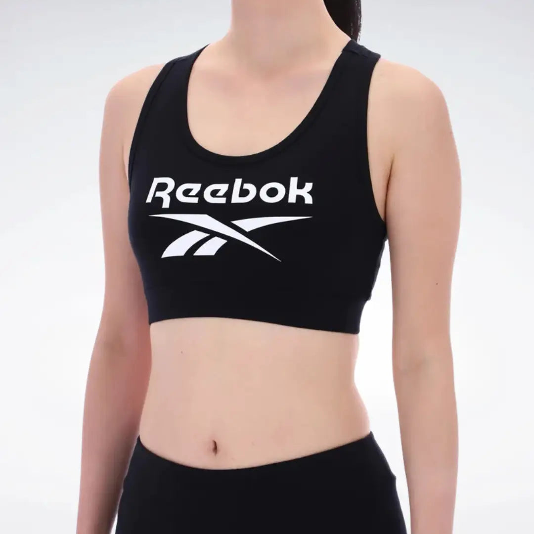 Reebok Women Monroe Scoop Neck Big Logo Bra Top | 100239901