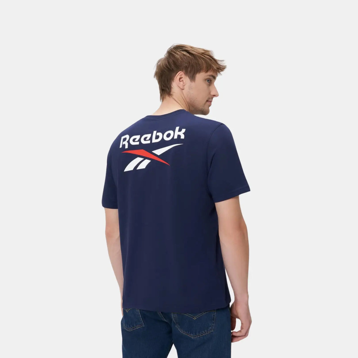 Reebok Men Mitcham Frnt Bk Logo Crew Neck | 100240880