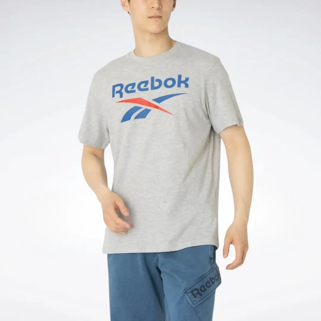 Reebok Men Bruno Big Logo Crew Neck Short Sleeve Tee | 100240886
