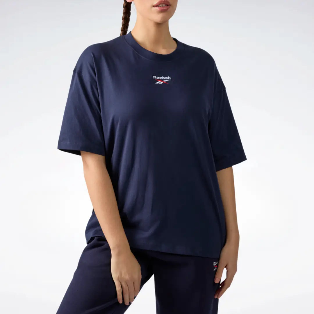 Reebok Women Id 2-Col Logo Relaxed Tee | 100265138