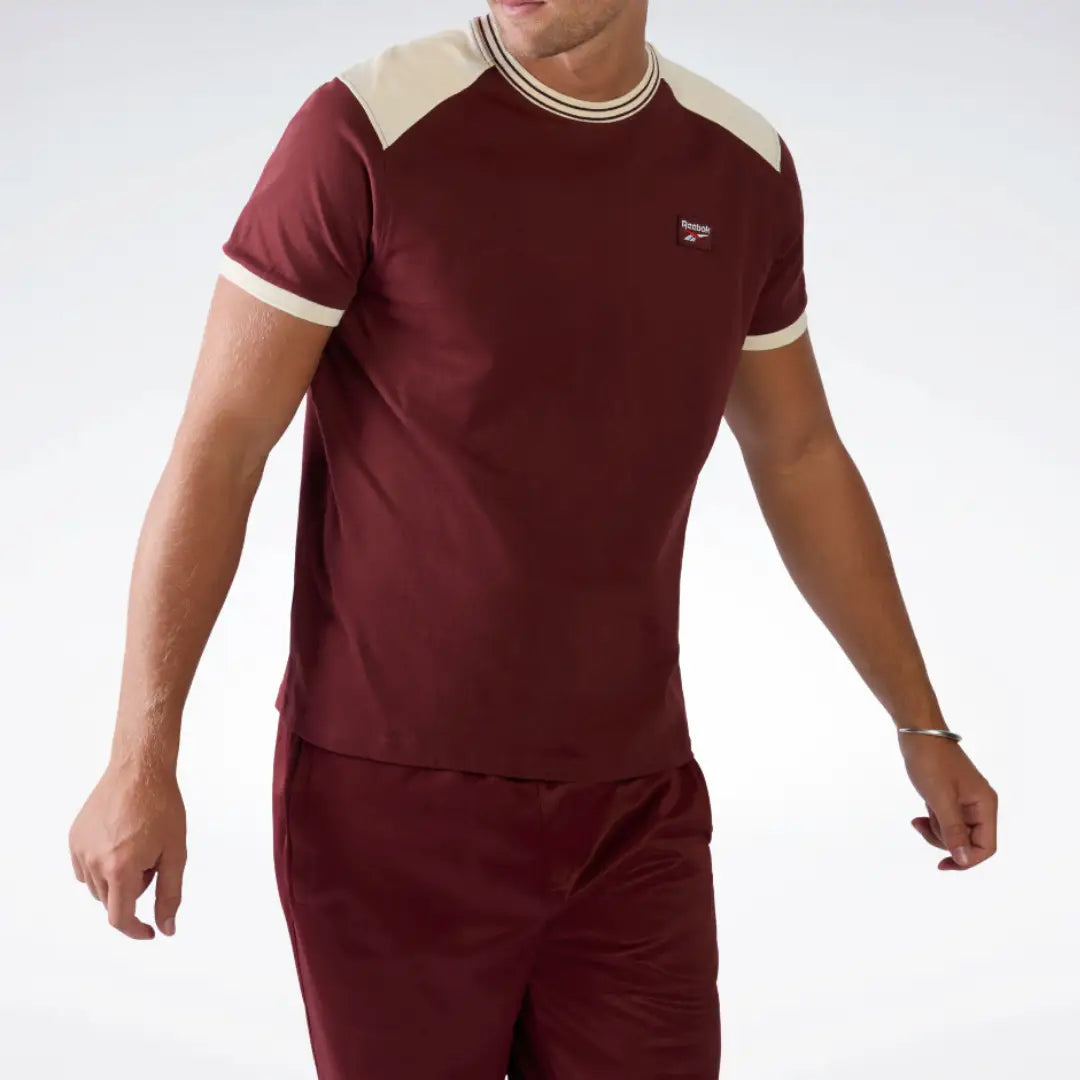 Reebok Men Heritage Contrast Rib Tee | 100266975