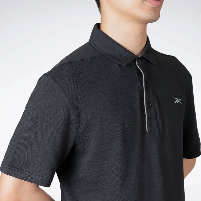 Reebok Men Solid Pique Polo | RGMS25150B