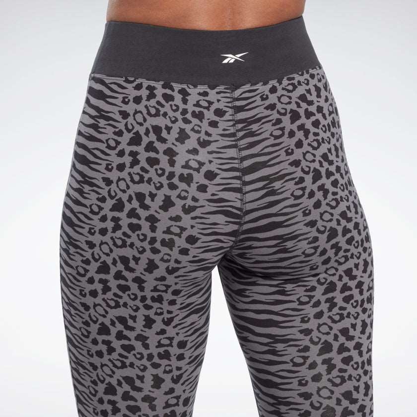 Black Modern Safari Cotton Tights - Reebok