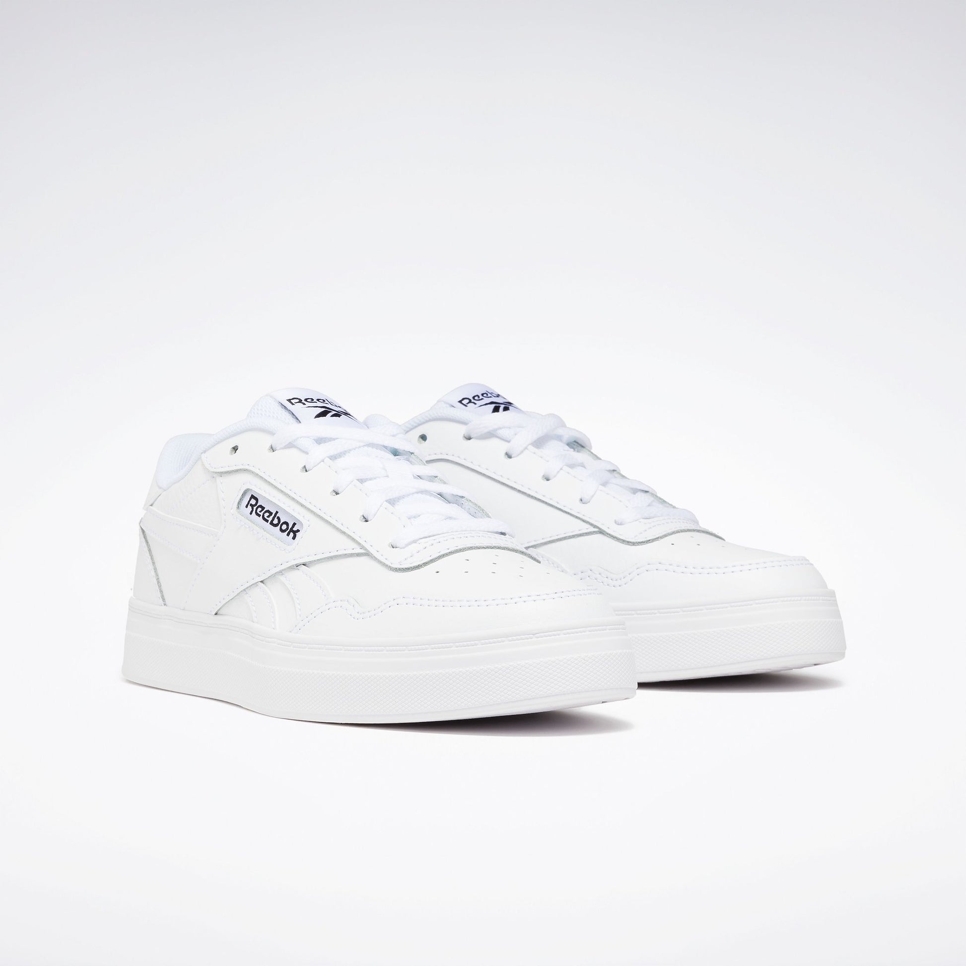 reebok white club c 85 perforated leather court sneaker