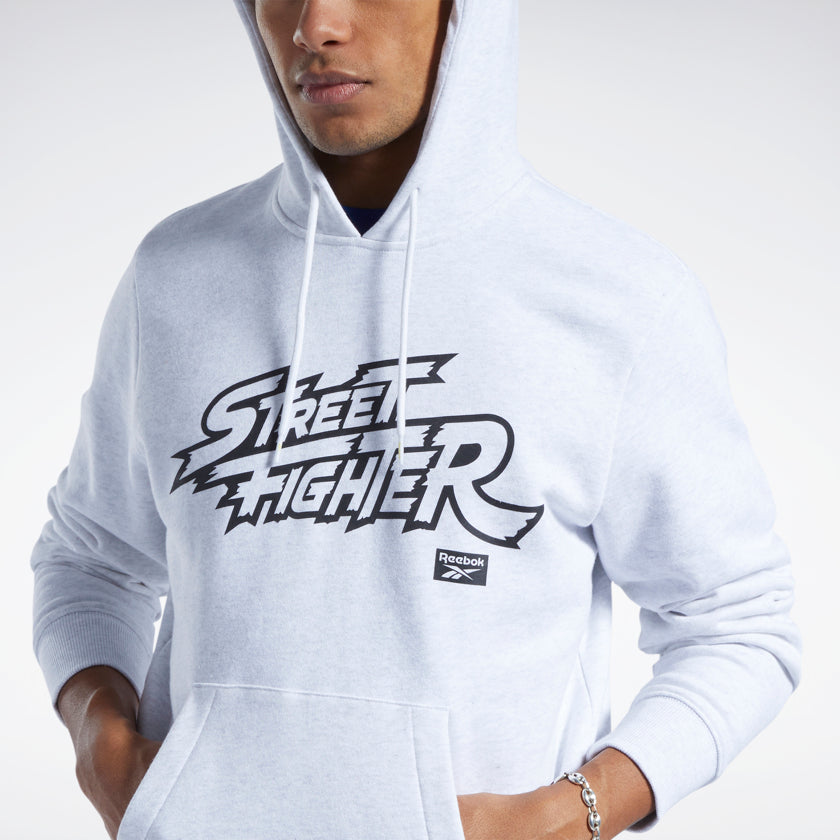 Reebok White Street Fighter Graphic Hoodie